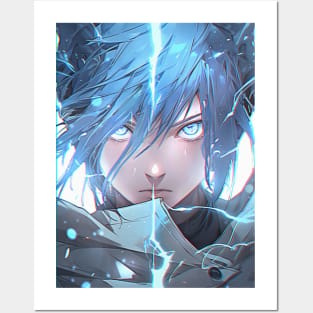 Anime Lightning Wizard - Thunder Anime Boy Posters and Art